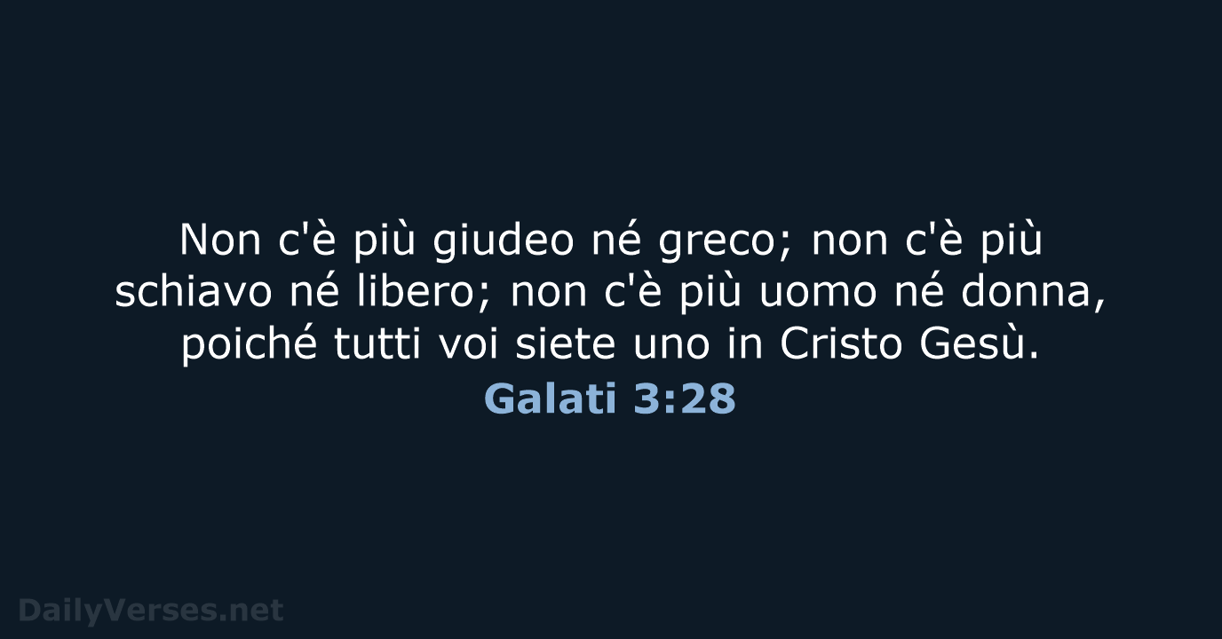 Galati 3:28 - CEI