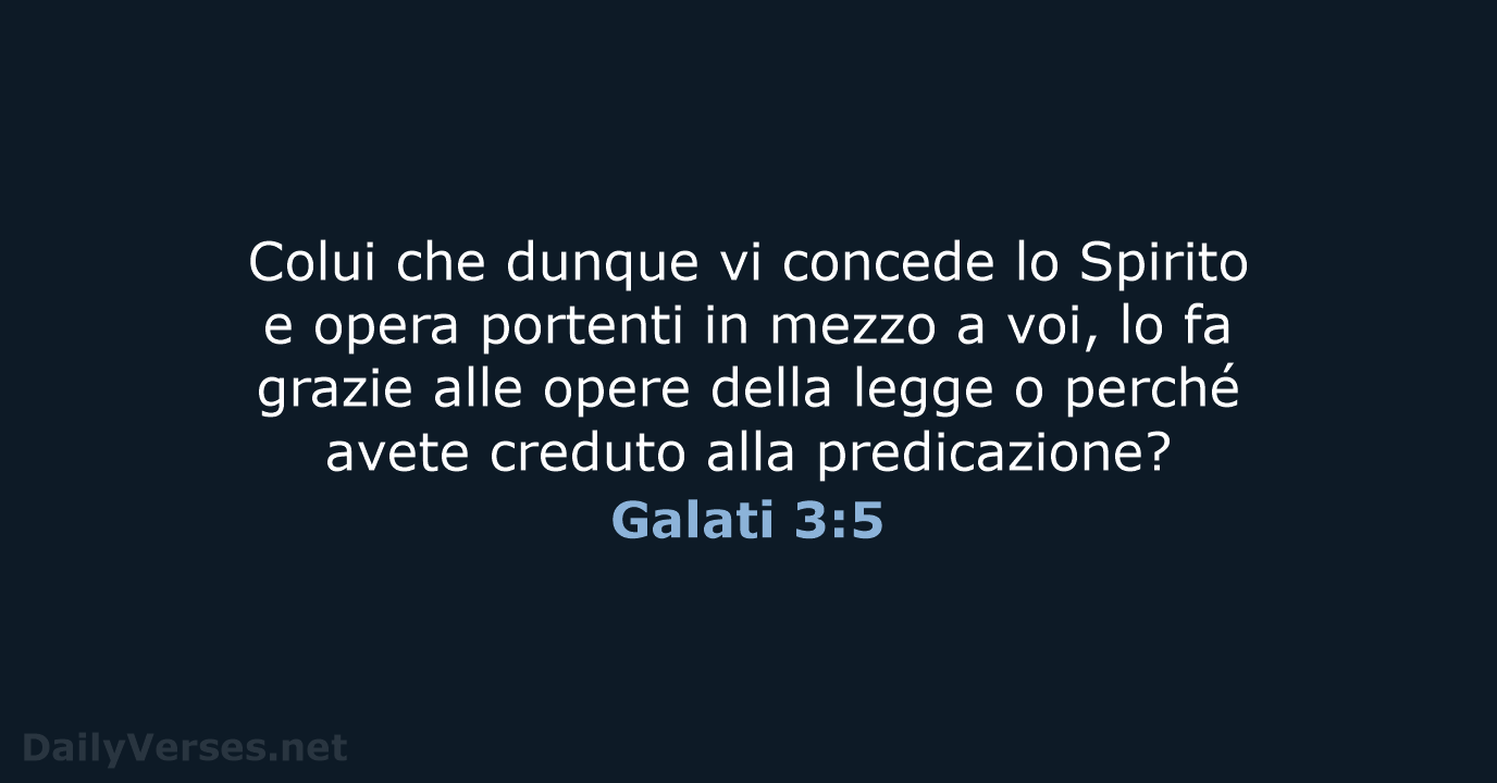 Galati 3:5 - CEI