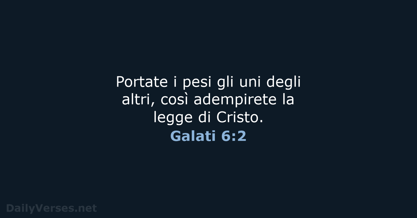 Galati 6:2 - CEI