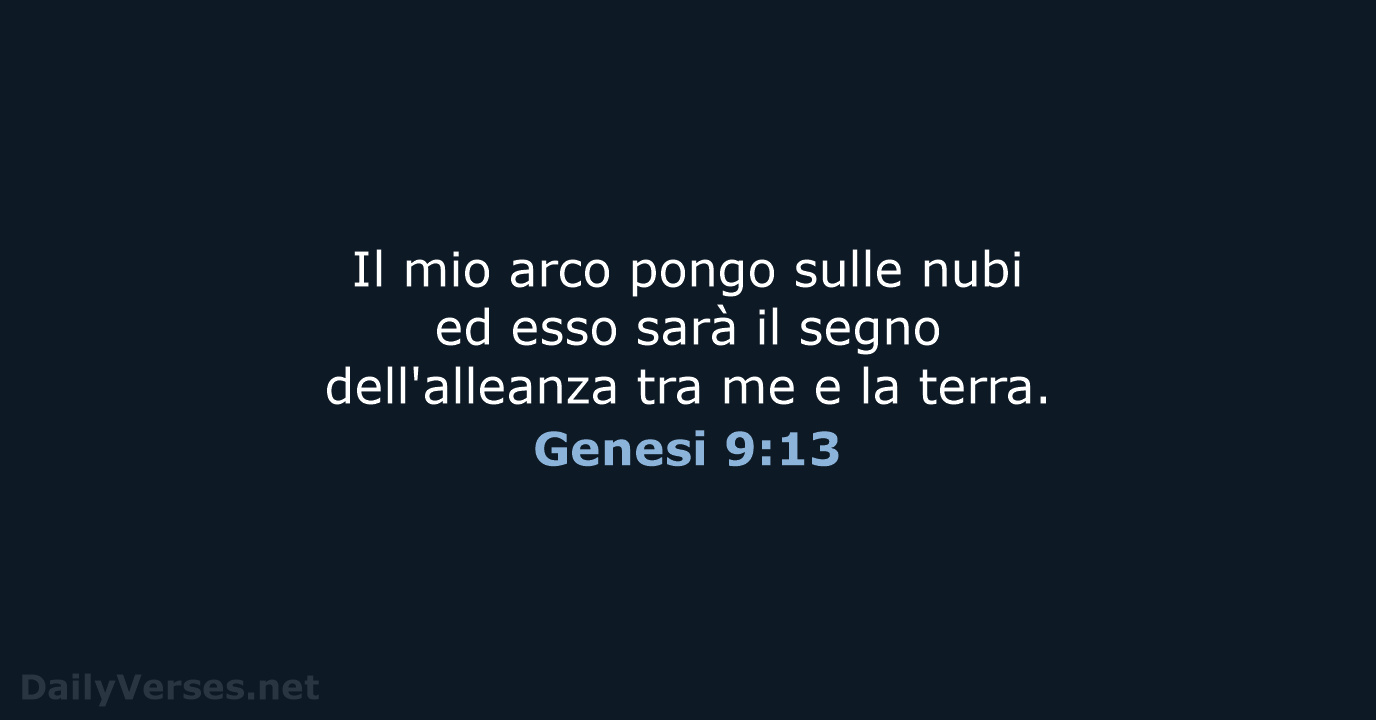 Genesi 9:13 - CEI