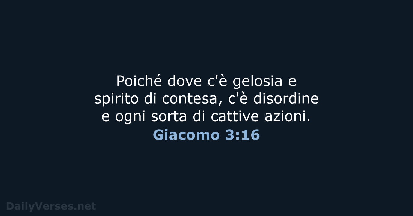 Giacomo 3:16 - CEI