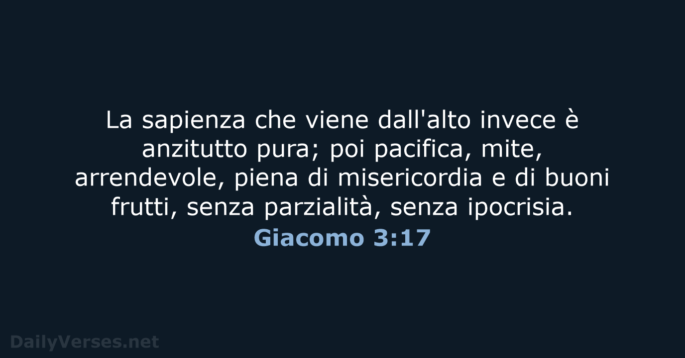 Giacomo 3:17 - CEI
