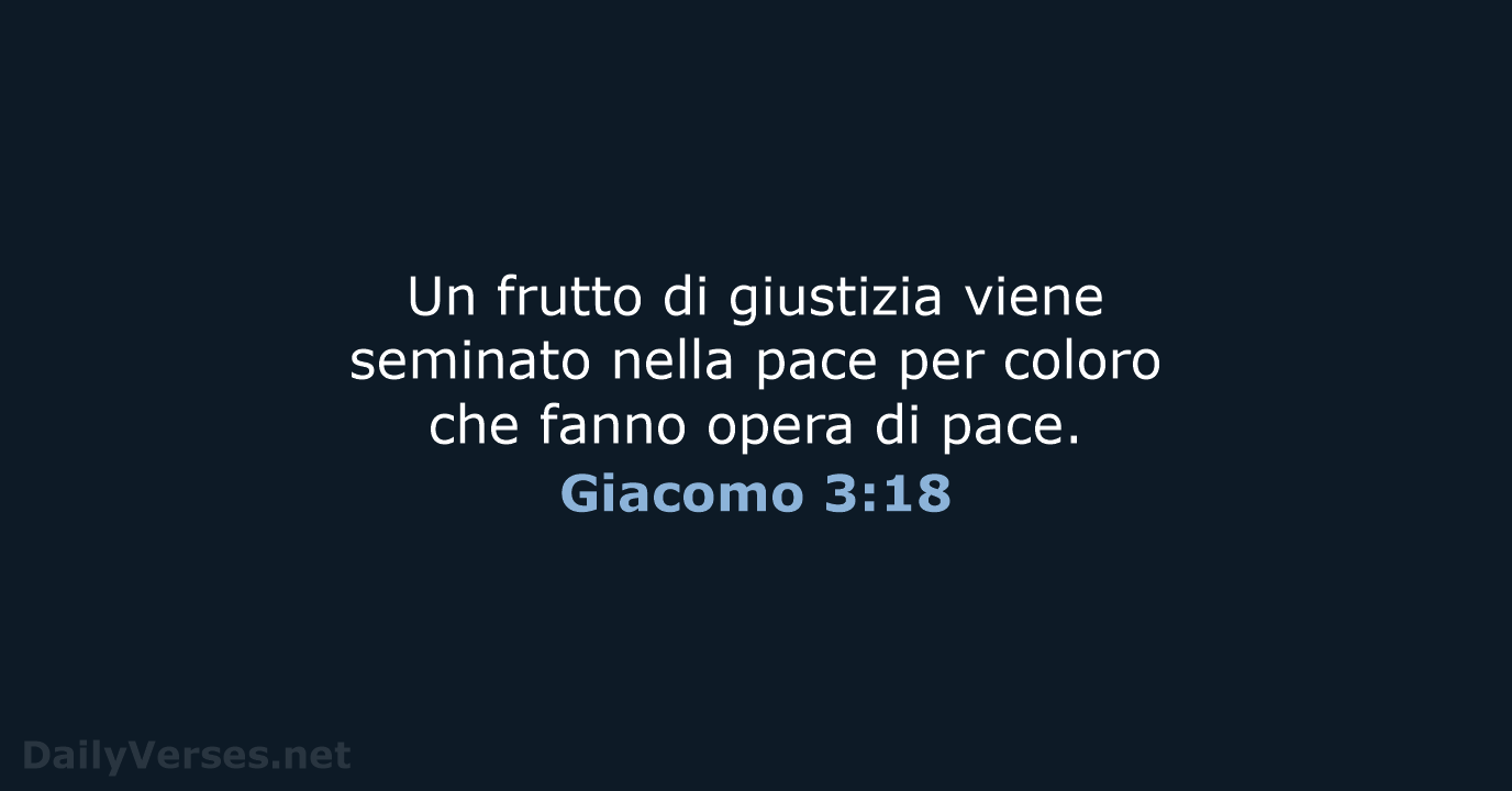 Giacomo 3:18 - CEI