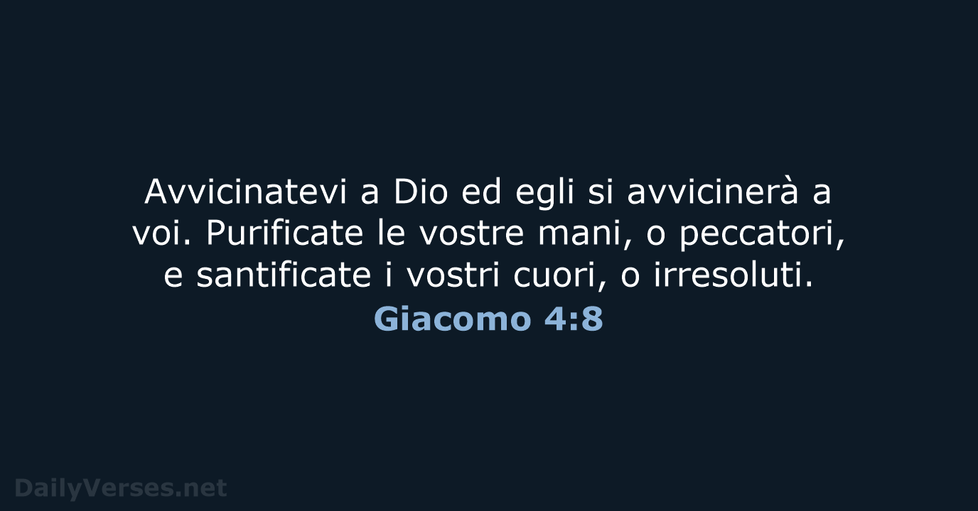 Giacomo 4:8 - CEI