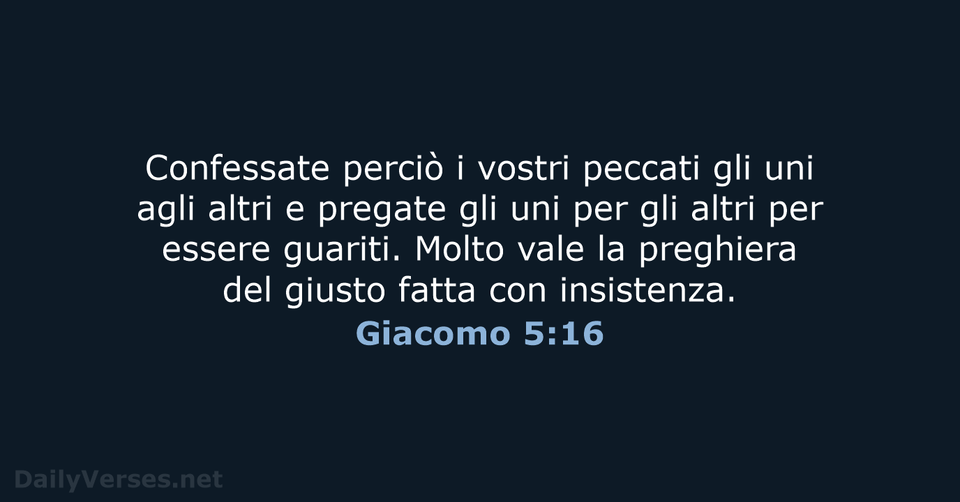 Giacomo 5:16 - CEI