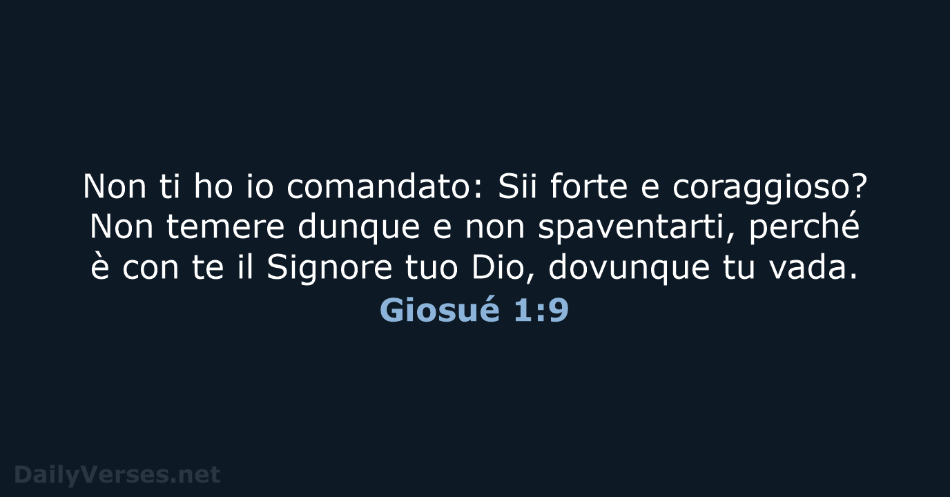 Giosué 1:9 - CEI