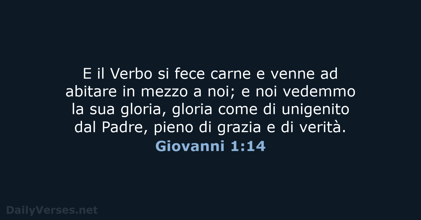 Giovanni 1:14 - CEI