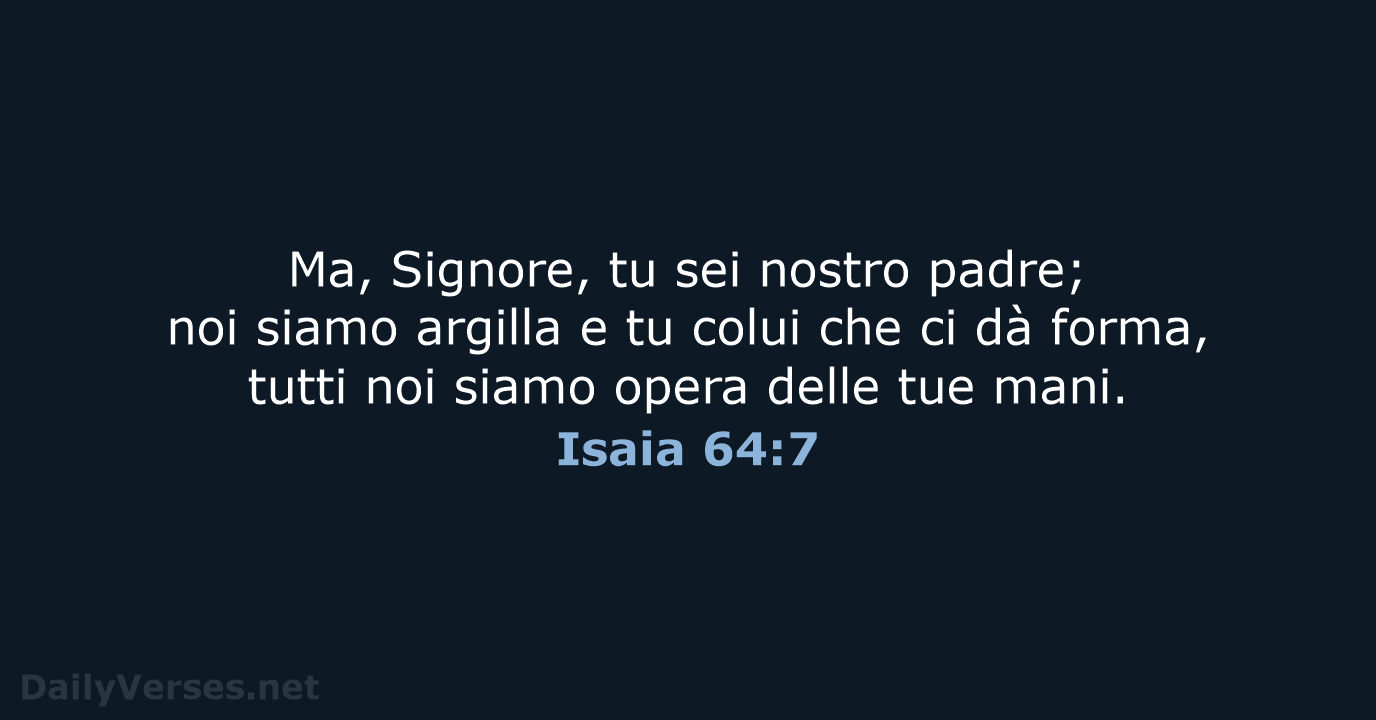 Isaia 64:7 - CEI