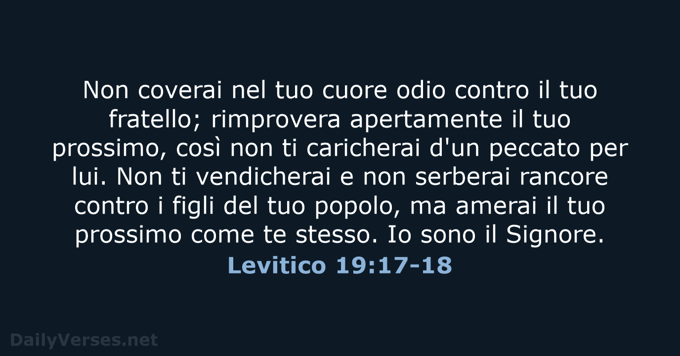Levitico 19:17-18 - CEI
