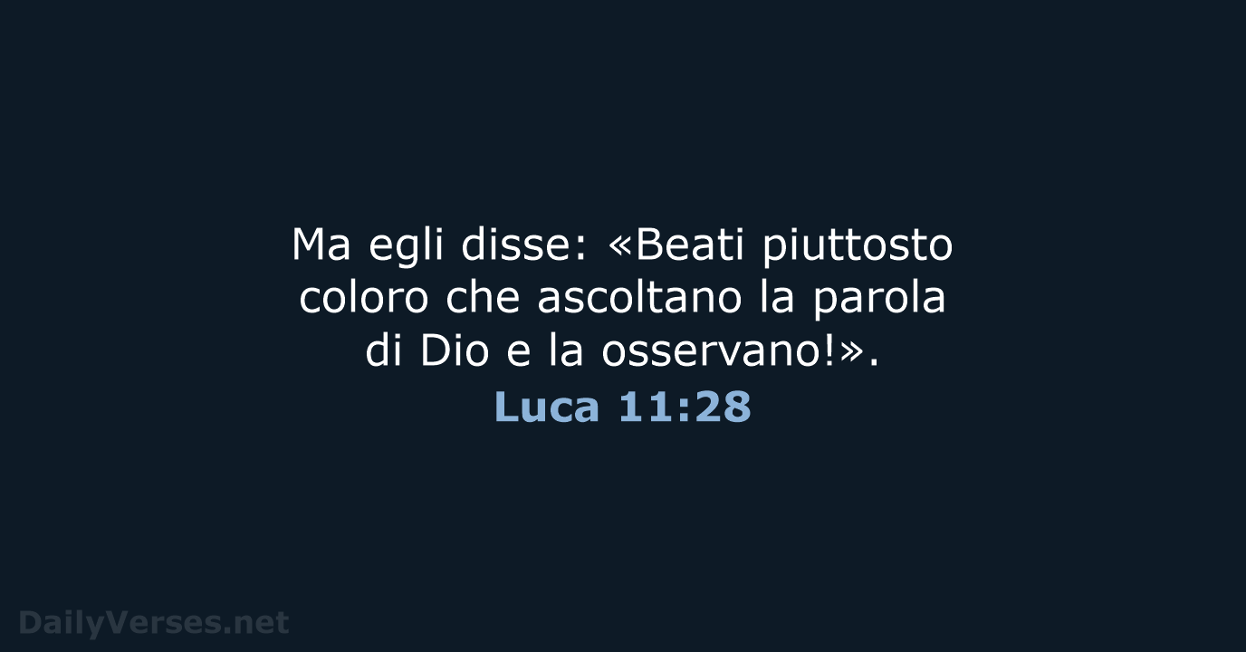 Luca 11:28 - CEI
