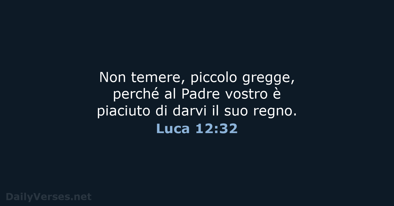 Luca 12:32 - CEI