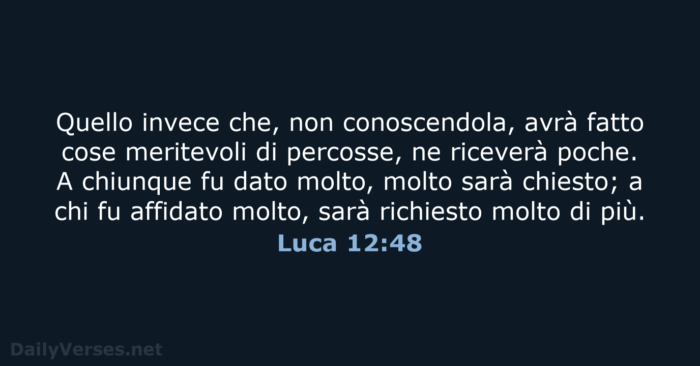 Luca 12:48 - CEI