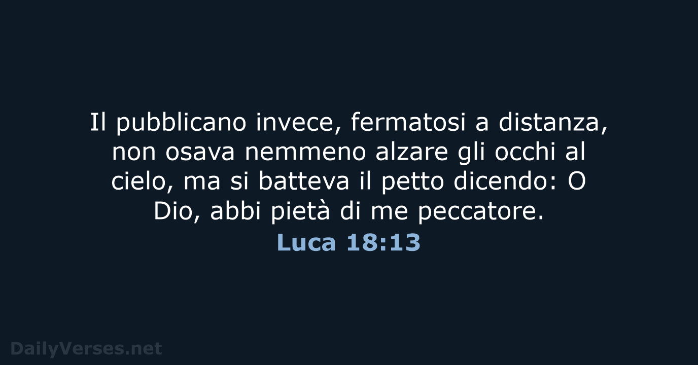 Luca 18:13 - CEI