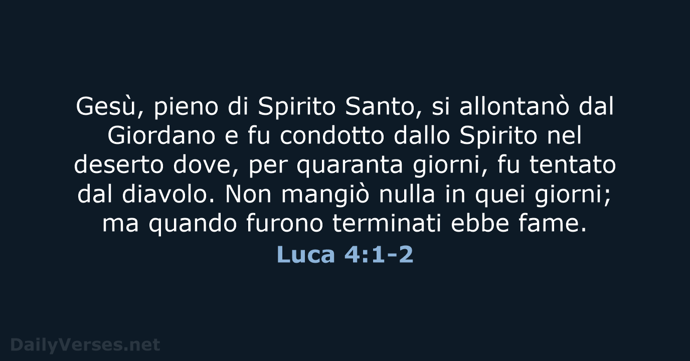 Luca 4:1-2 - CEI