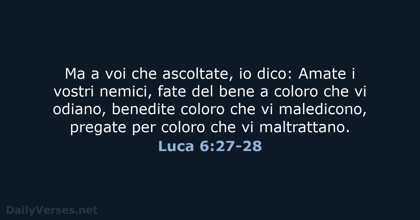 Luca 6:27-28 - CEI