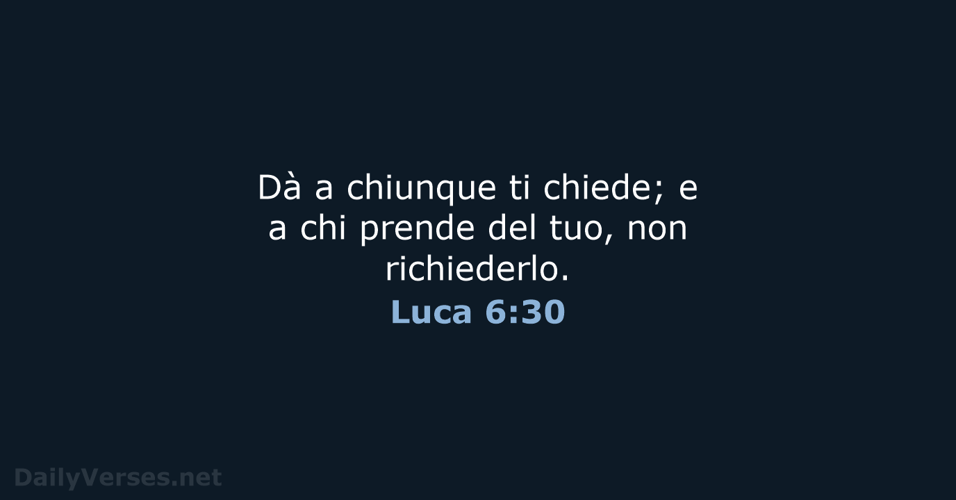 Luca 6:30 - CEI