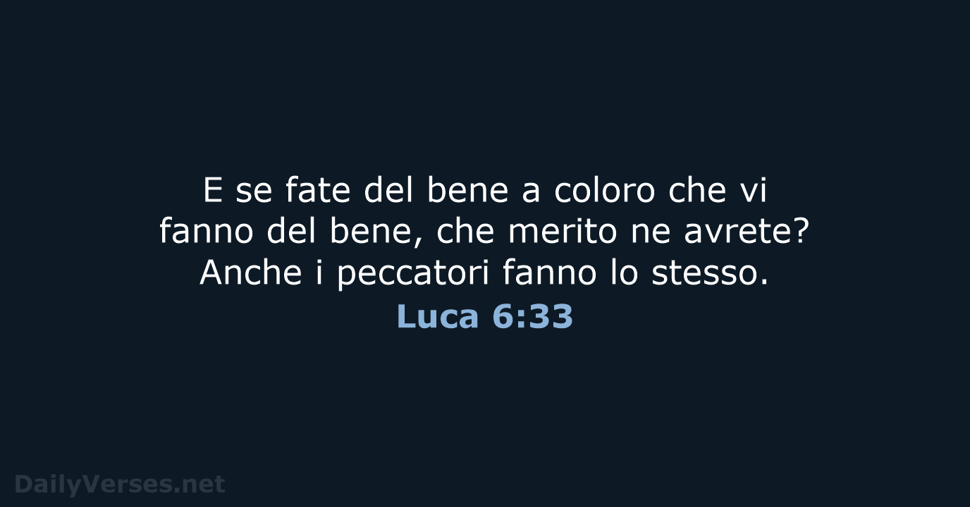 Luca 6:33 - CEI