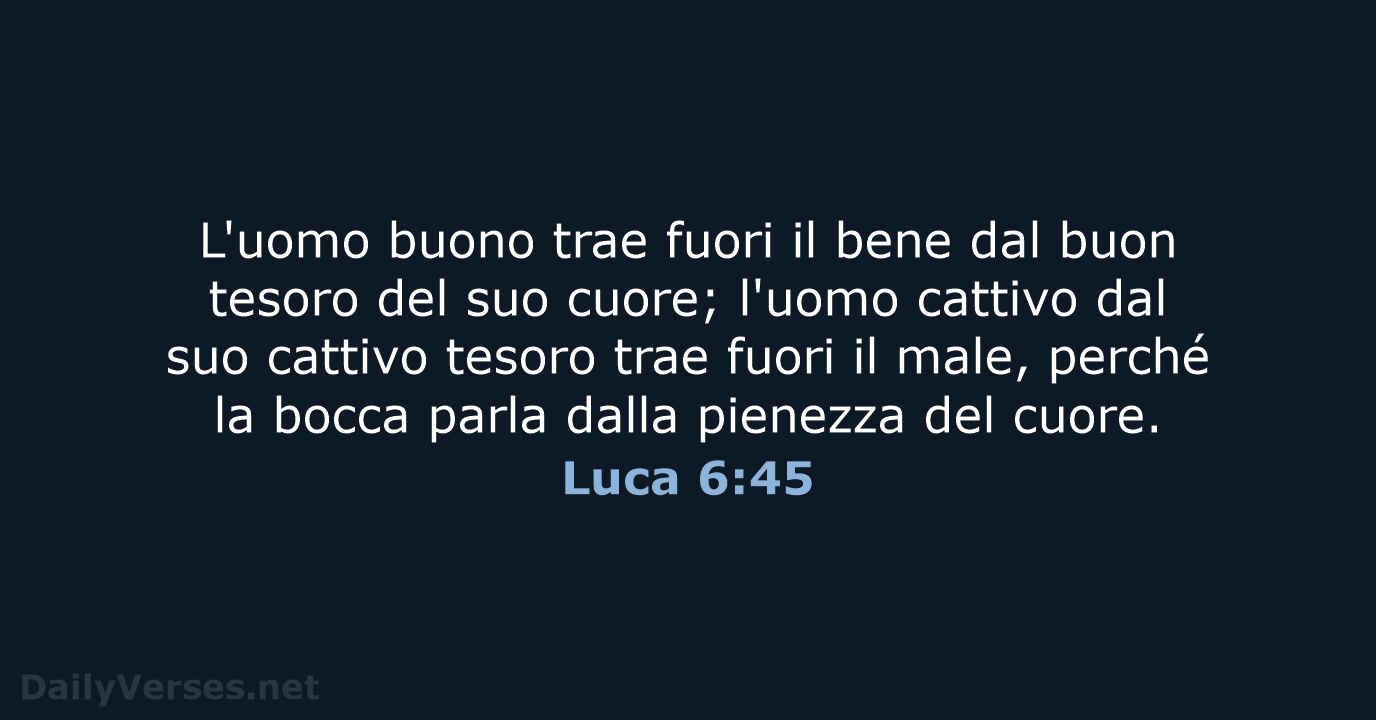 Luca 6:45 - CEI