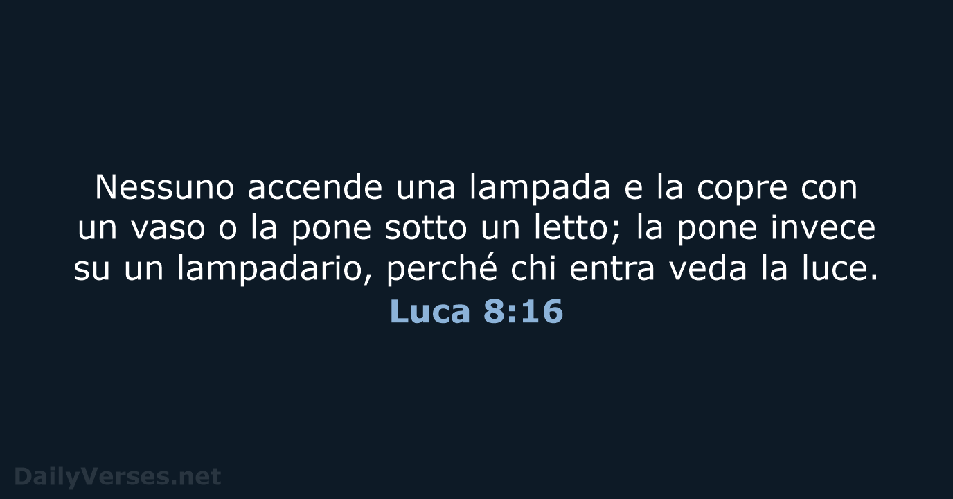Luca 8:16 - CEI