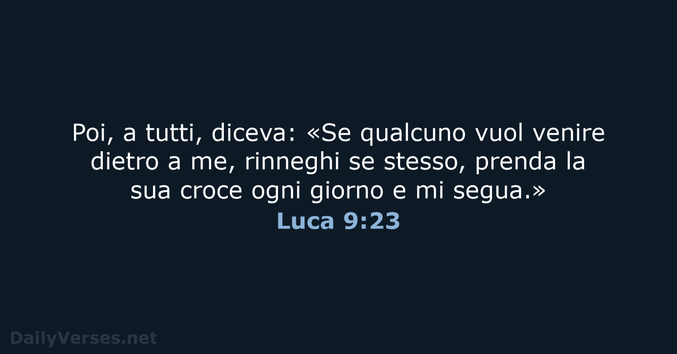 Luca 9:23 - CEI