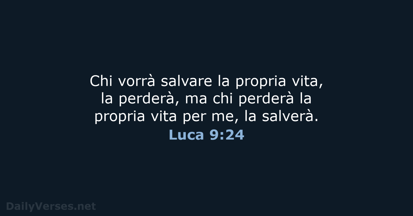 Luca 9:24 - CEI