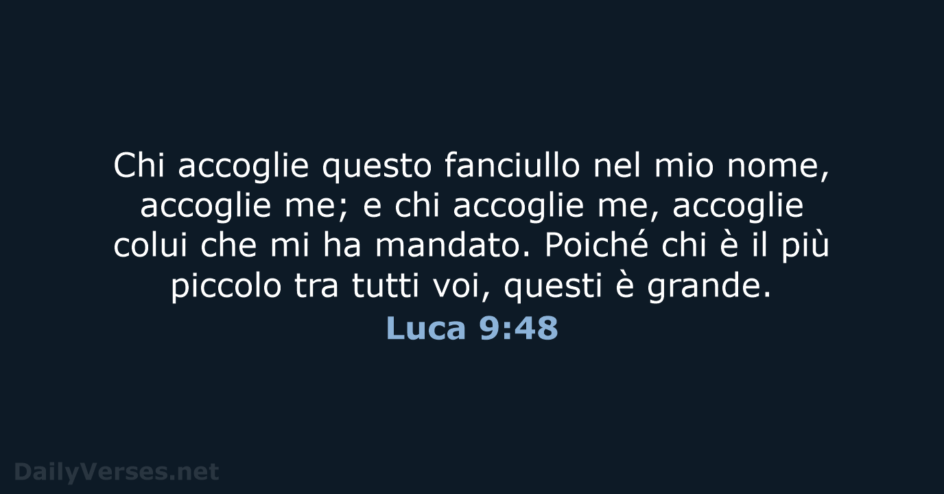 Luca 9:48 - CEI