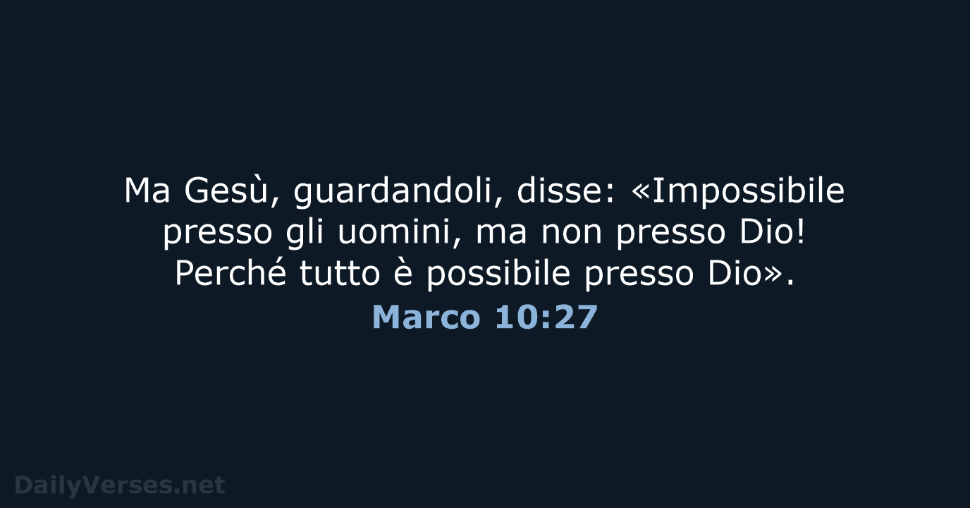 Marco 10:27 - CEI