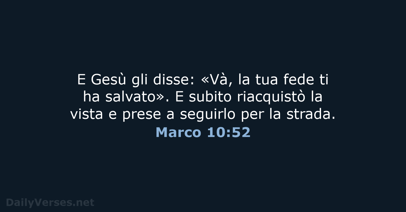 Marco 10:52 - CEI
