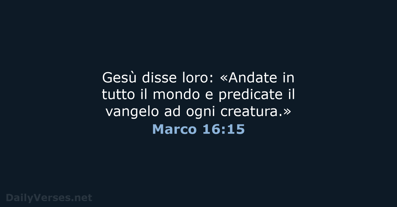 Marco 16:15 - CEI