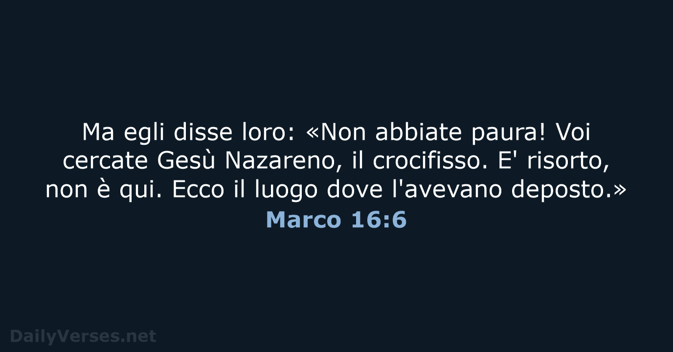 Marco 16:6 - CEI