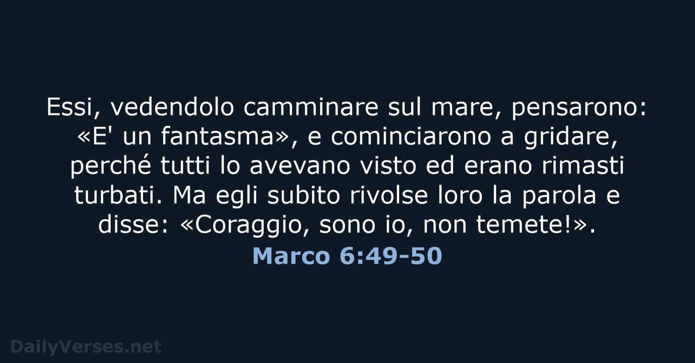 Marco 6:49-50 - CEI
