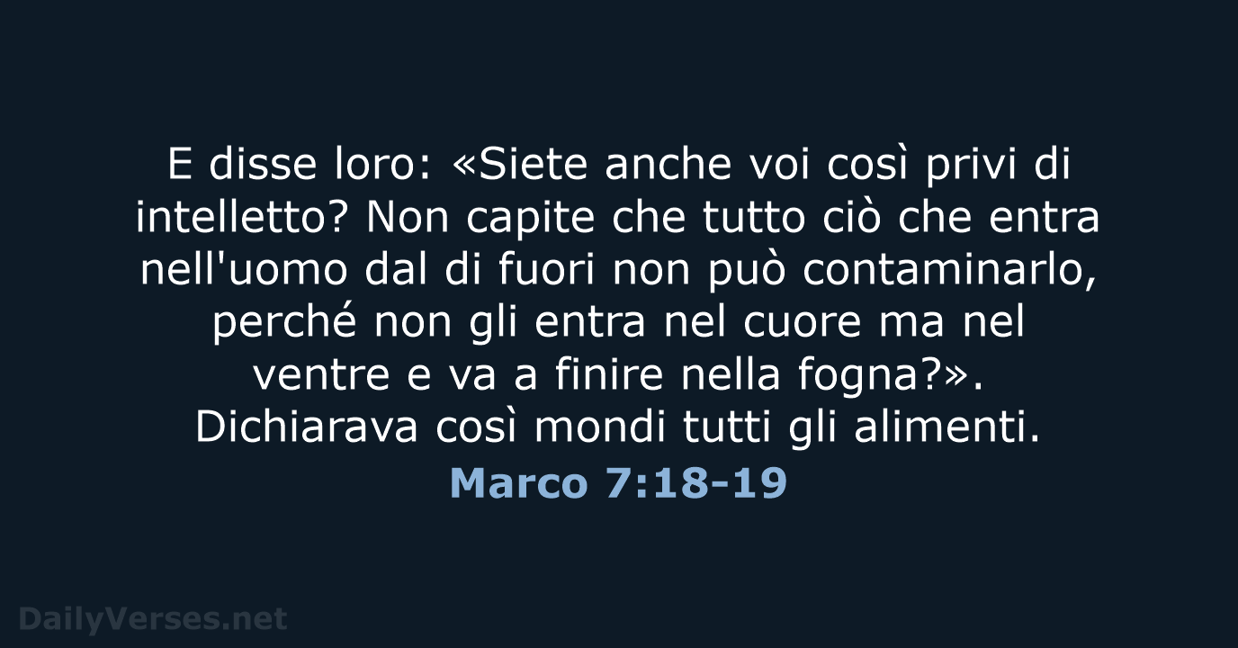 Marco 7:18-19 - CEI