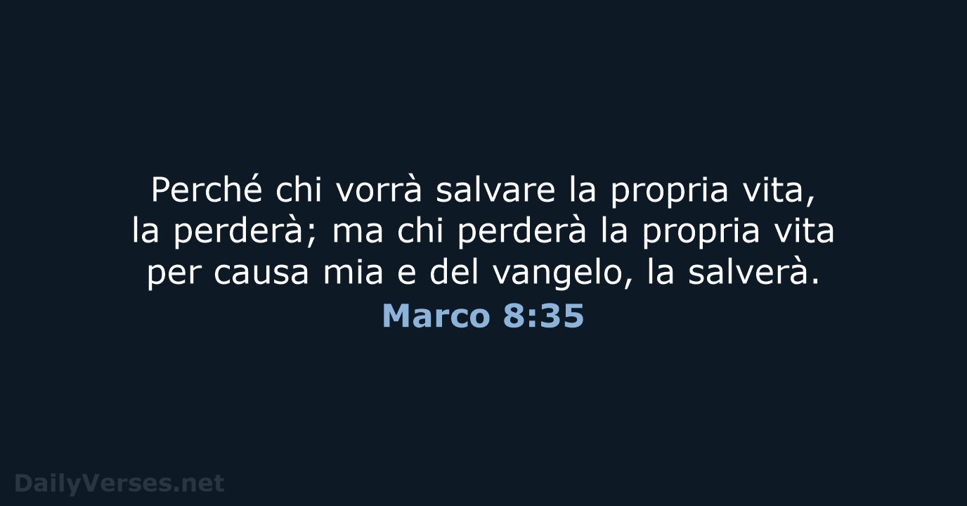 Marco 8:35 - CEI