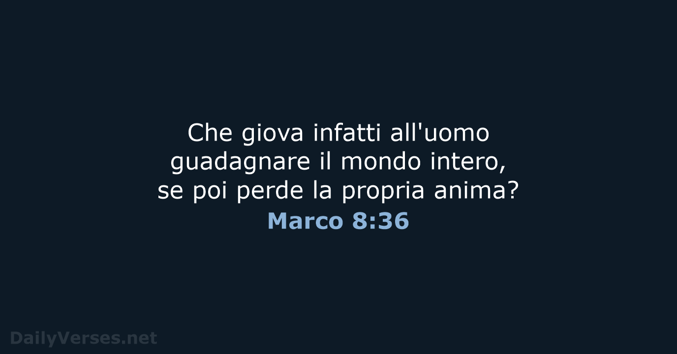 Marco 8:36 - CEI