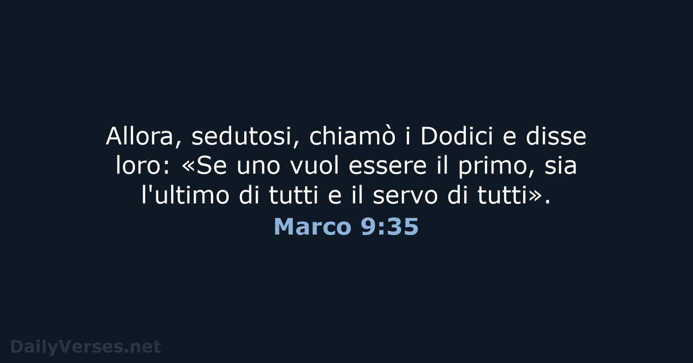 Marco 9:35 - CEI