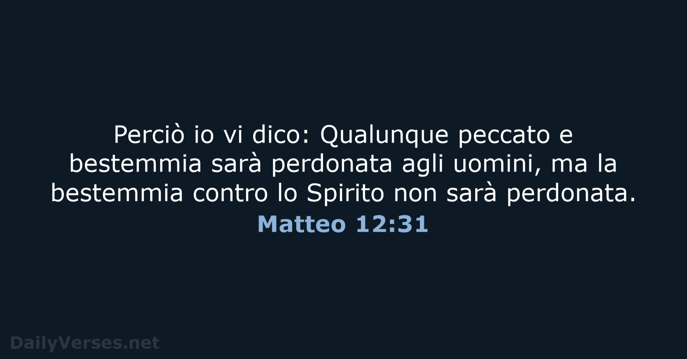 Matteo 12:31 - CEI