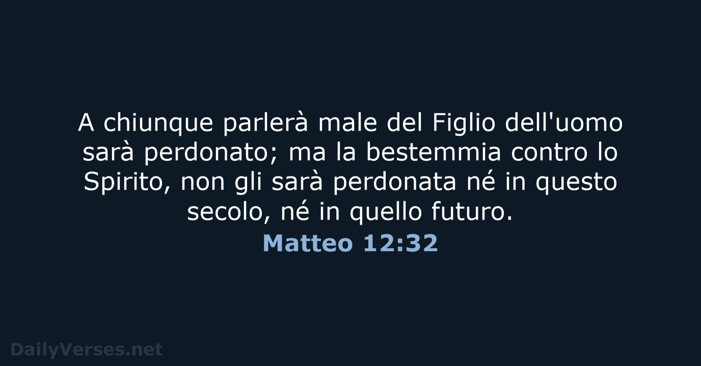 Matteo 12:32 - CEI