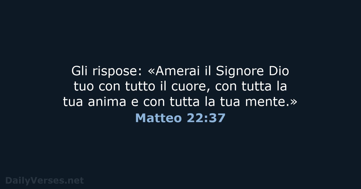 Matteo 22:37 - CEI
