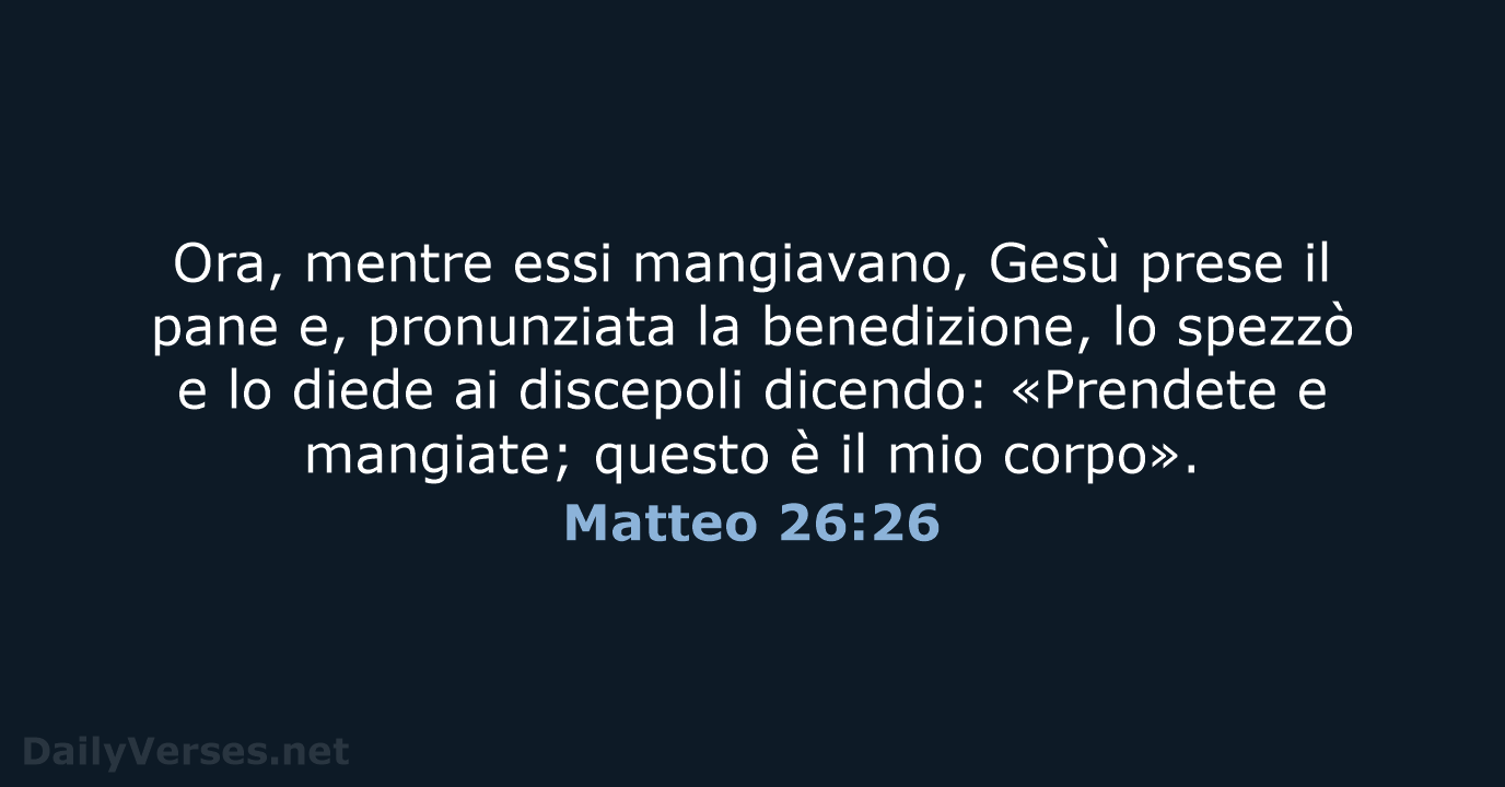 Matteo 26:26 - CEI