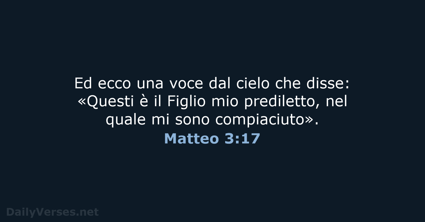 Matteo 3:17 - CEI
