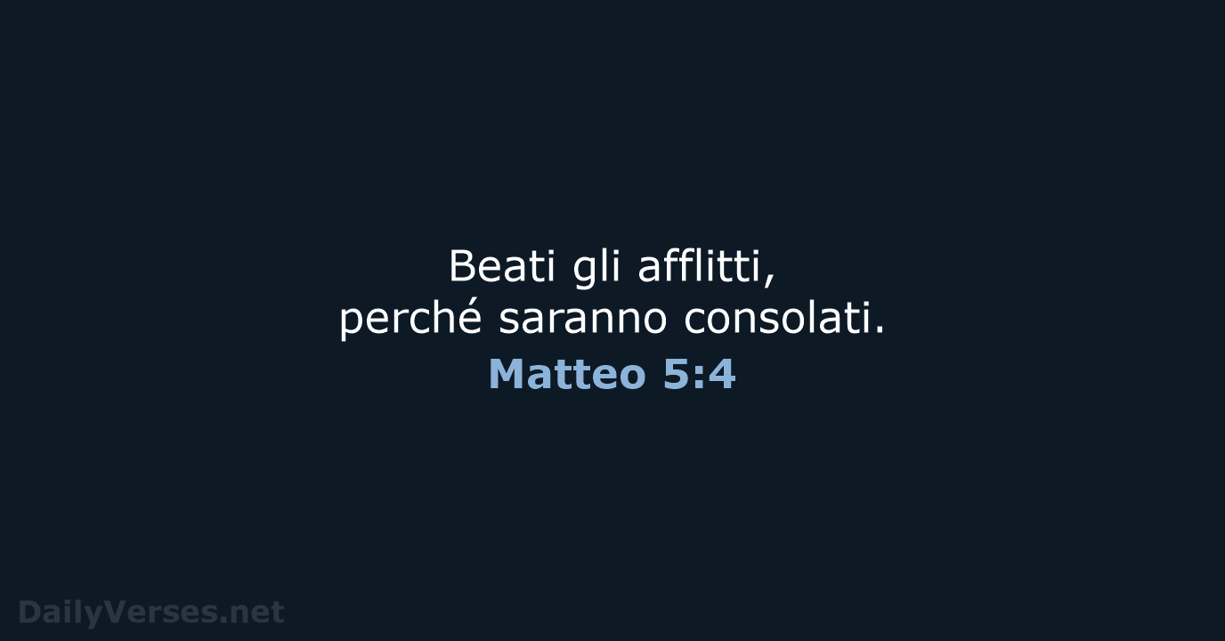 Matteo 5:4 - CEI