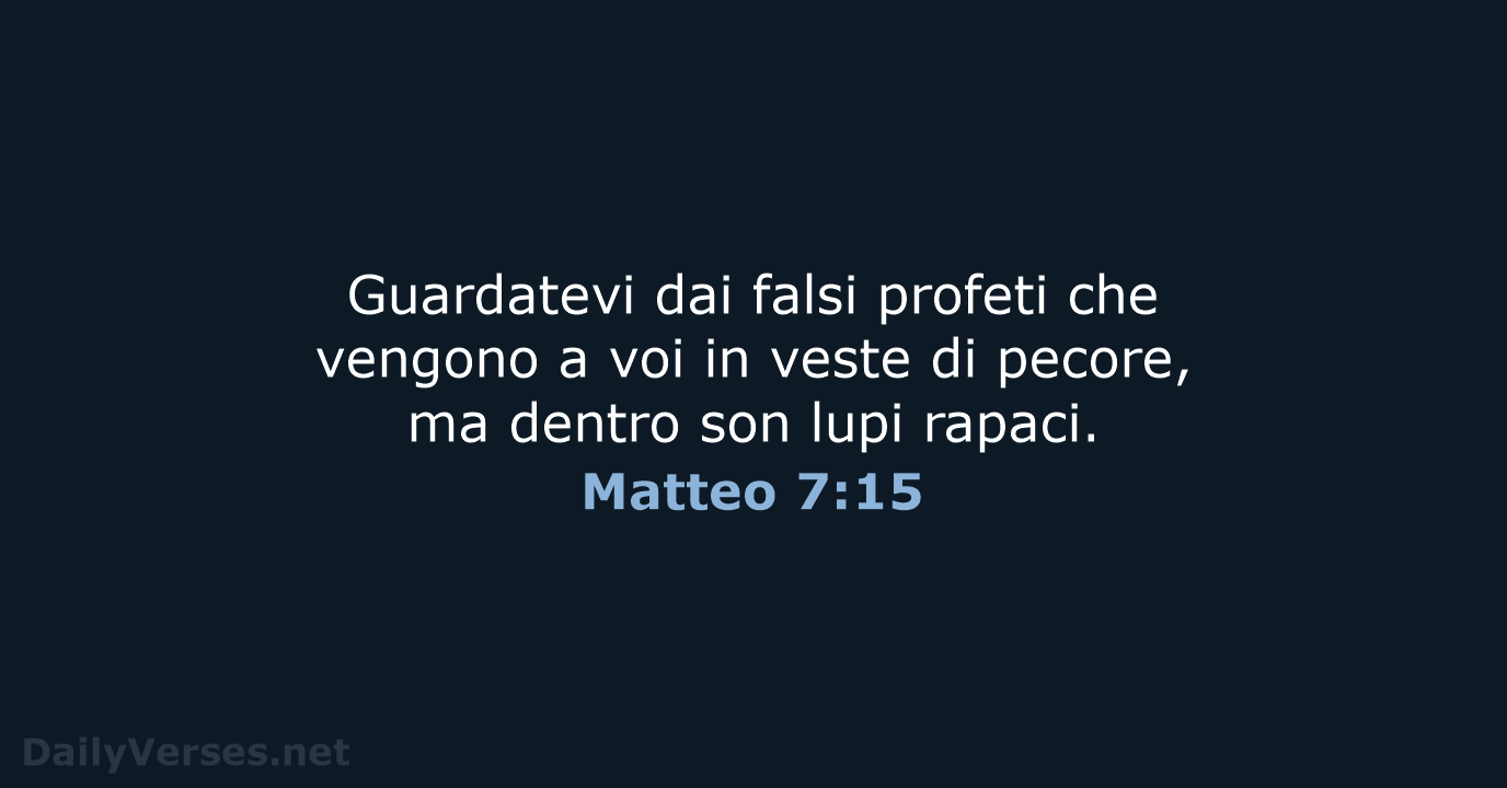 Matteo 7:15 - CEI