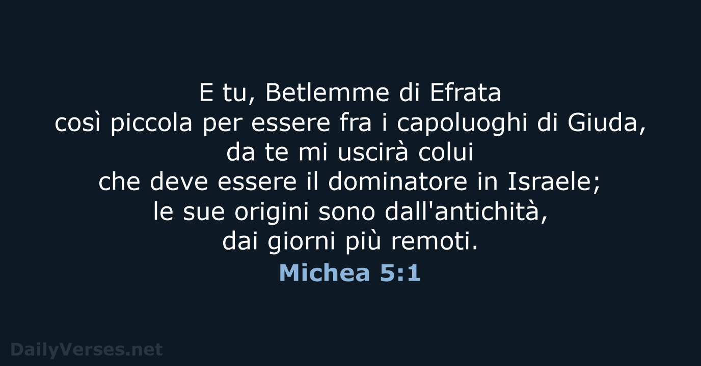 Michea 5:1 - CEI