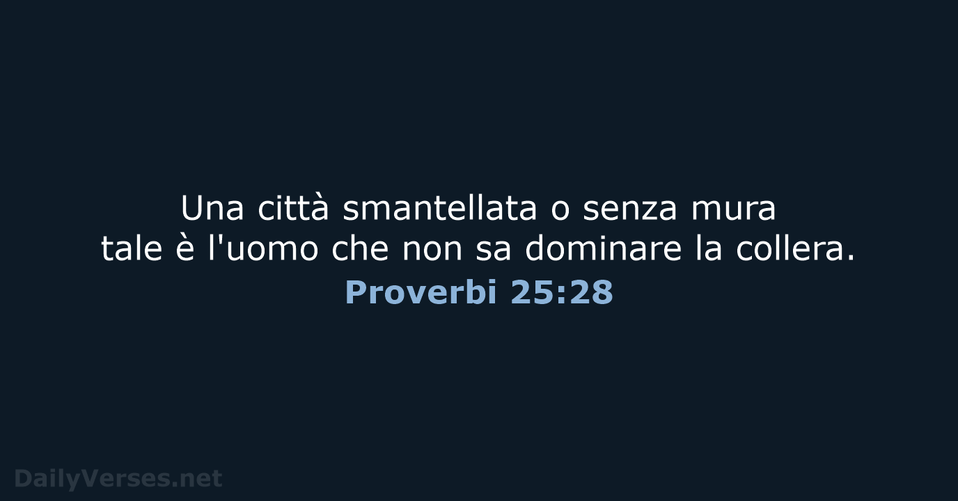 Proverbi 25:28 - CEI