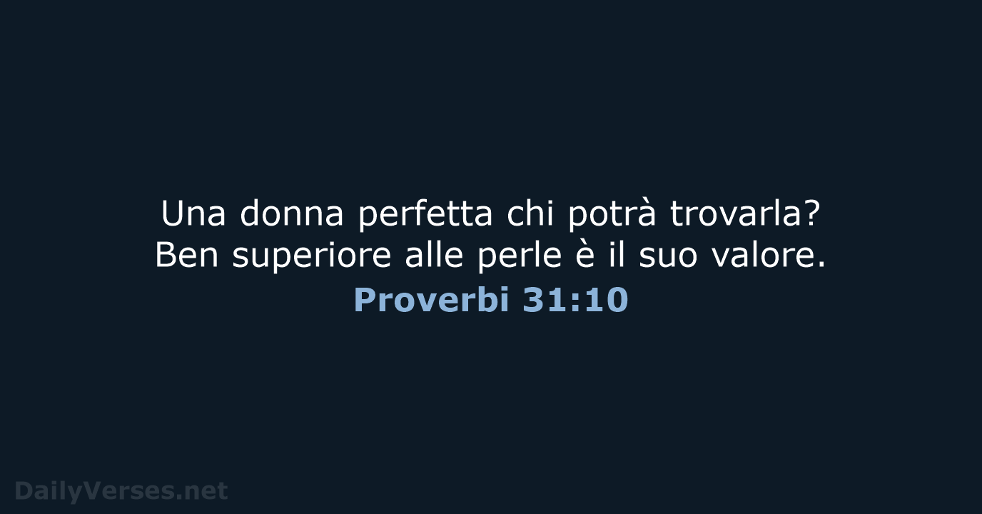 Proverbi 31:10 - CEI