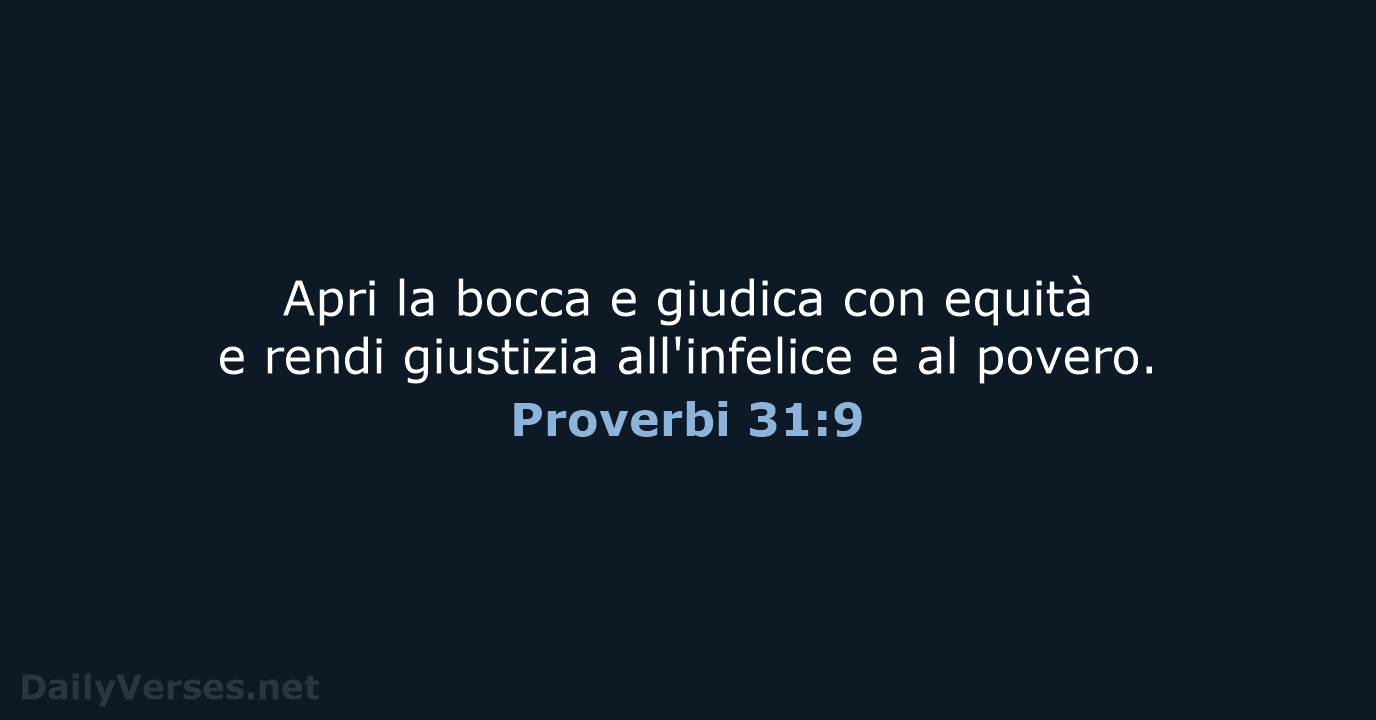 Proverbi 31:9 - CEI
