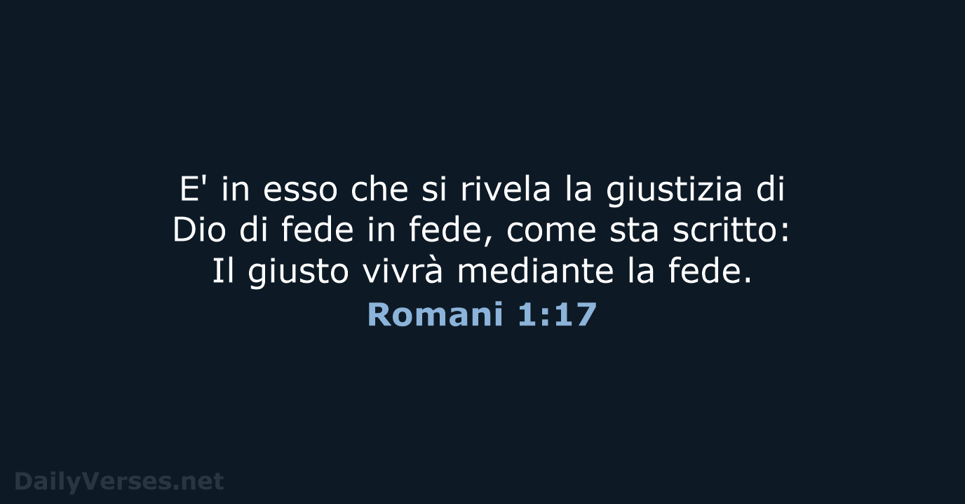 Romani 1:17 - CEI