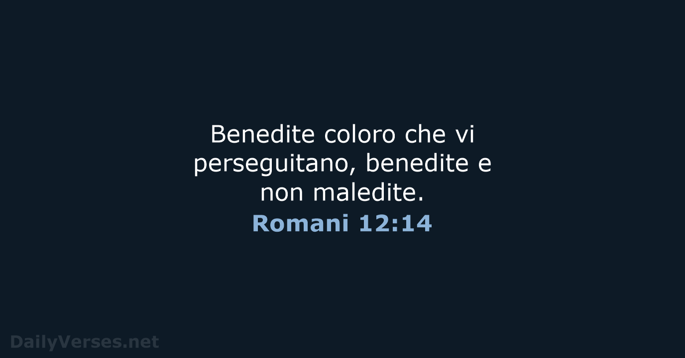 Romani 12:14 - CEI