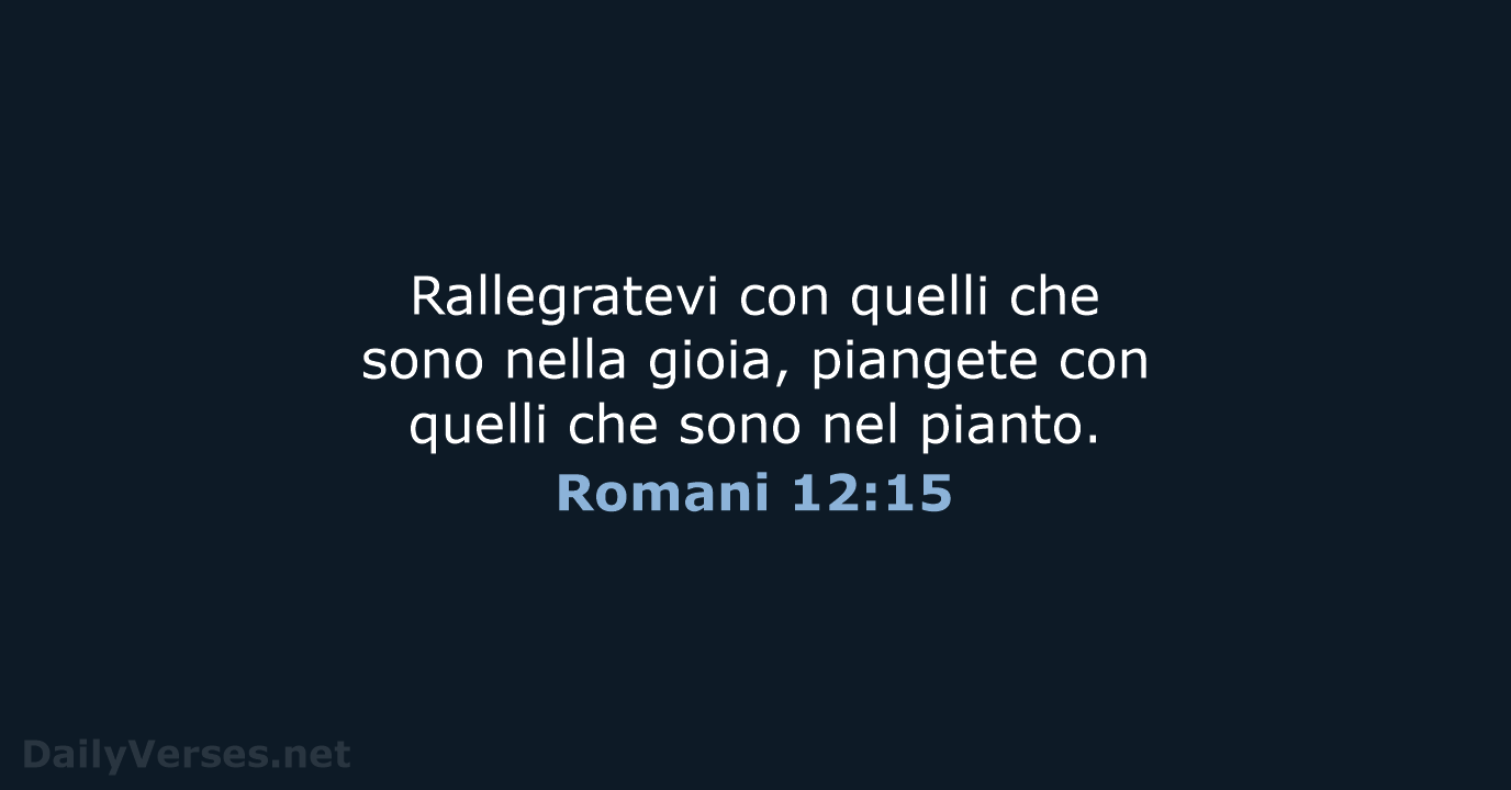 Romani 12:15 - CEI
