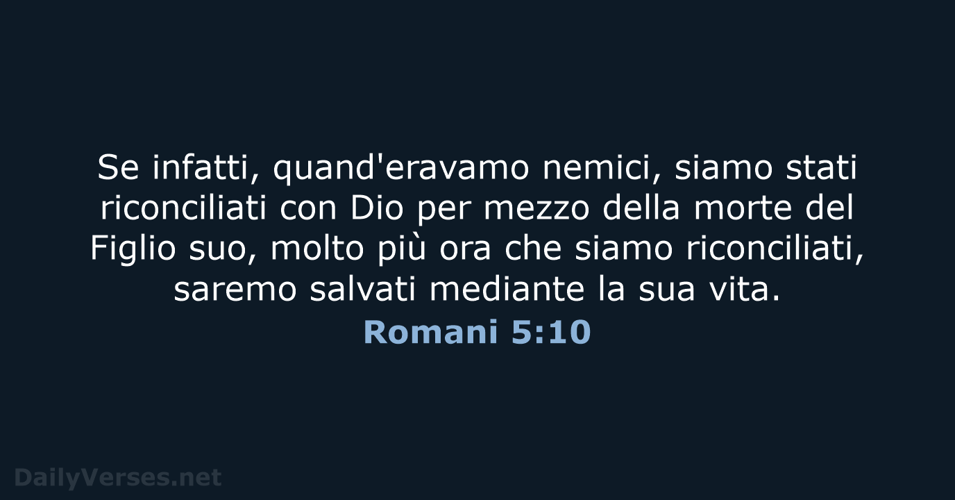 Romani 5:10 - CEI